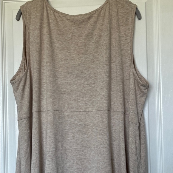 Joan Vass Beige Sleeveless Tunic - Picture 8 of 8